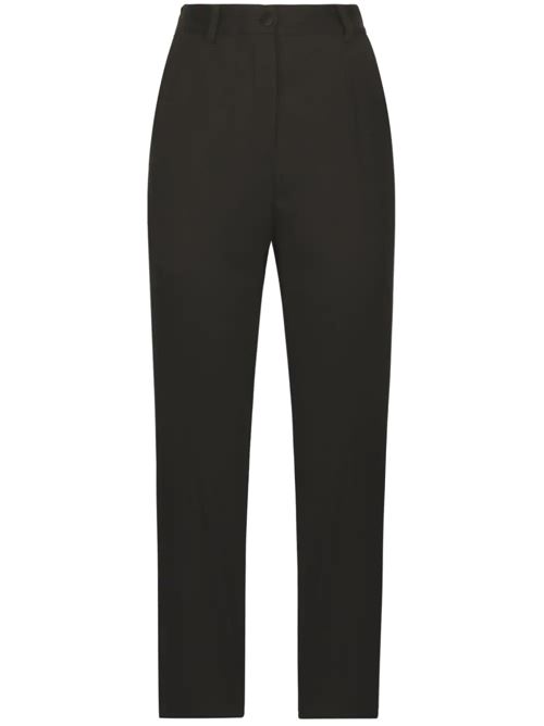 Black virgin wool woman pants DOLCE&GABBANA | FTAM0TFU28JN0000